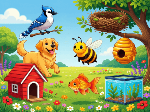 Match the Animal to Its Home
