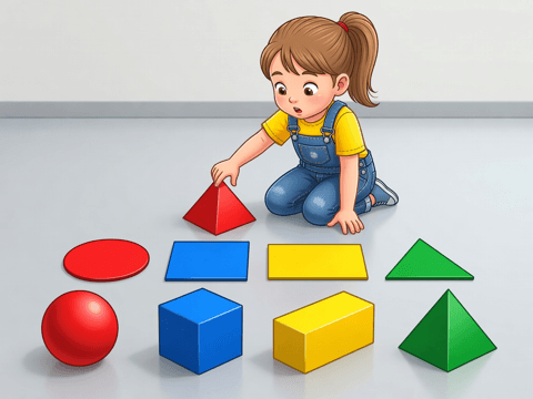 Match the 2D Shape to the 3D Object