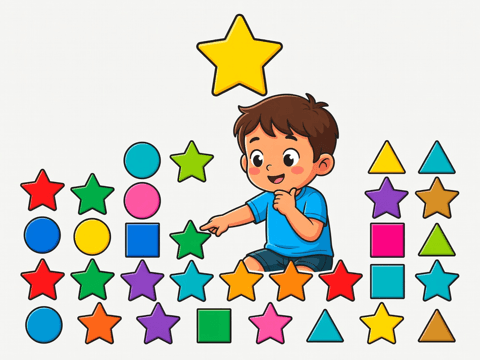 Find the Same Shape in Different Colors