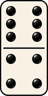 Domino with 10 dots