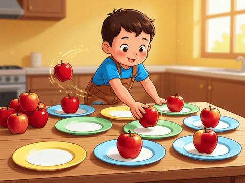 Put Apples on the Plates
